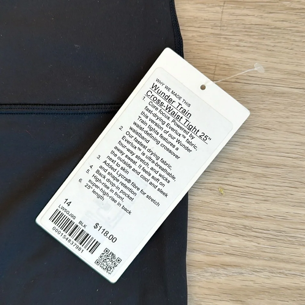 Lululemon Wunder Train Cross-Waist Tight 25